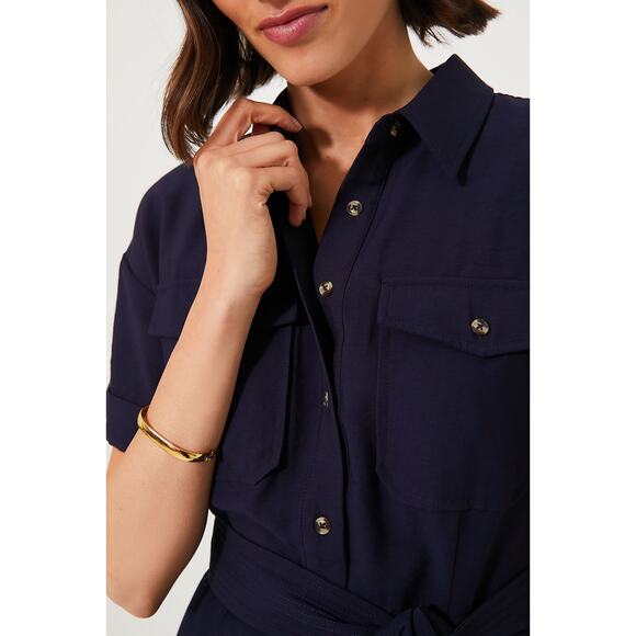 TUCKERNUCK Navy Lucienne Maxi Dress NWT Size Large - Picture 6 of 9